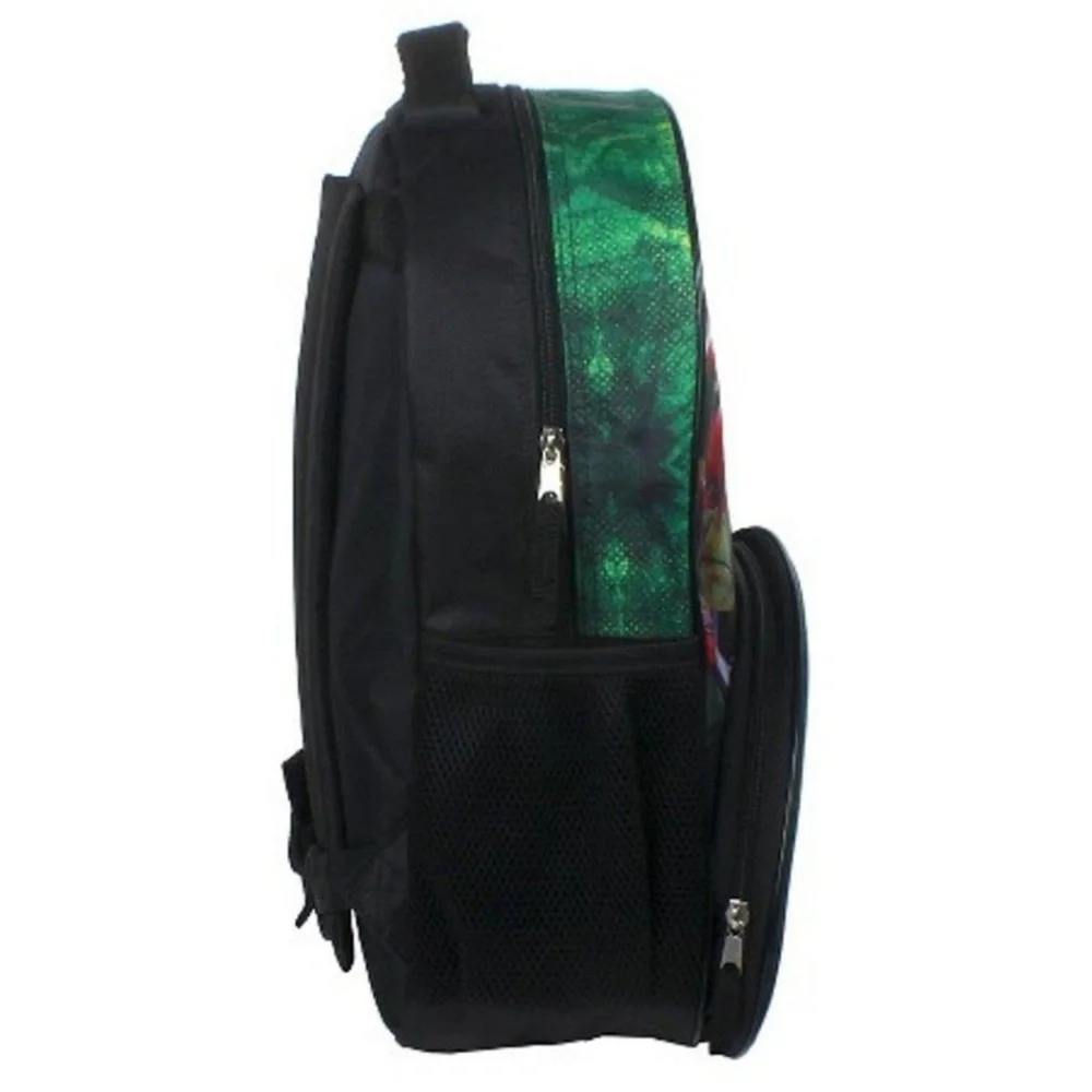NEW Kid's Backpack Teenage Mutant Ninja Turtle 16" Sewer Shell Mesh Side Pockets - Picture 3 of 8